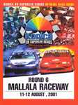 Programme cover of Mallala Motor Sport Park, 12/08/2001
