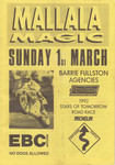 Programme cover of Mallala Motor Sport Park, 01/03/1992