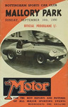 Programme cover of Mallory Park Circuit, 16/09/1956