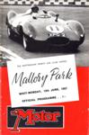 Programme cover of Mallory Park Circuit, 10/06/1957