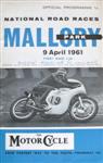 Programme cover of Mallory Park Circuit, 09/04/1961