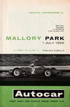 Programme cover of Mallory Park Circuit, 01/07/1962