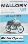 Programme cover of Mallory Park Circuit, 28/04/1963