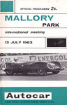 Programme cover of Mallory Park Circuit, 13/07/1963