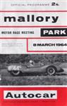 Programme cover of Mallory Park Circuit, 08/03/1964