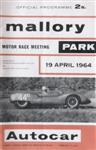 Programme cover of Mallory Park Circuit, 19/04/1964