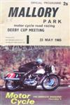 Programme cover of Mallory Park Circuit, 23/05/1965