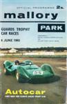 Programme cover of Mallory Park Circuit, 06/06/1965