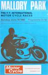 Programme cover of Mallory Park Circuit, 19/06/1966