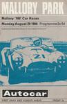 Programme cover of Mallory Park Circuit, 29/08/1966