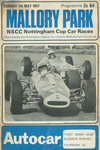 Programme cover of Mallory Park Circuit, 07/05/1967