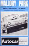 Programme cover of Mallory Park Circuit, 09/07/1967