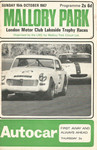 Programme cover of Mallory Park Circuit, 15/10/1967