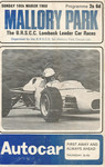 Programme cover of Mallory Park Circuit, 10/03/1968