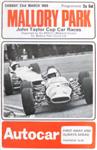 Programme cover of Mallory Park Circuit, 23/03/1969