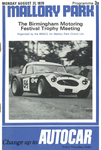 Programme cover of Mallory Park Circuit, 31/08/1970
