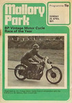 Programme cover of Mallory Park Circuit, 25/04/1971