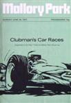 Programme cover of Mallory Park Circuit, 20/06/1971