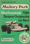 Programme cover of Mallory Park Circuit, 04/07/1971