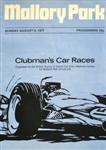 Programme cover of Mallory Park Circuit, 08/08/1971