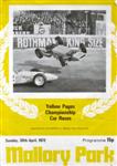 Programme cover of Mallory Park Circuit, 30/04/1972