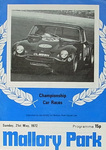 Programme cover of Mallory Park Circuit, 21/05/1972