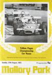 Programme cover of Mallory Park Circuit, 27/08/1972