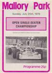Programme cover of Mallory Park Circuit, 25/07/1976