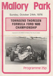 Programme cover of Mallory Park Circuit, 24/10/1976