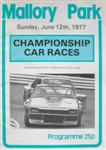 Programme cover of Mallory Park Circuit, 12/06/1977