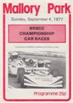 Programme cover of Mallory Park Circuit, 04/09/1977