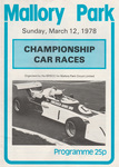 Programme cover of Mallory Park Circuit, 12/03/1978