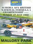 Programme cover of Mallory Park Circuit, 27/07/1980