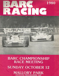Programme cover of Mallory Park Circuit, 12/10/1980