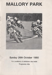 Programme cover of Mallory Park Circuit, 26/10/1980