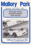 Programme cover of Mallory Park Circuit, 10/05/1981
