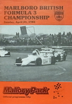 Programme cover of Mallory Park Circuit, 25/04/1982