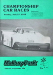 Programme cover of Mallory Park Circuit, 25/07/1982