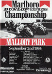 Programme cover of Mallory Park Circuit, 02/09/1984