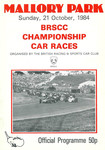 Programme cover of Mallory Park Circuit, 21/10/1984
