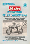 Programme cover of Mallory Park Circuit, 21/04/1985