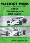 Programme cover of Mallory Park Circuit, 21/09/1986