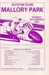 Programme cover of Mallory Park Circuit, 22/03/1987
