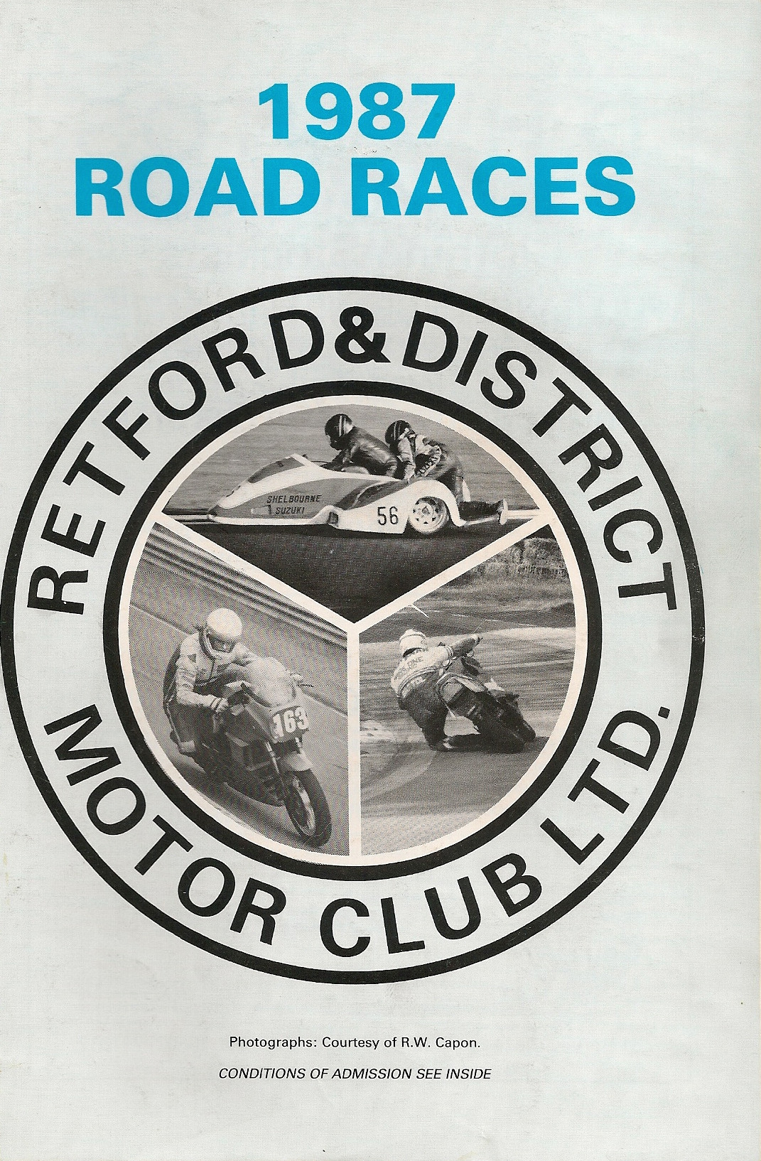 Programme cover of Mallory Park Circuit, 17/05/1987