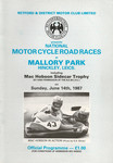 Programme cover of Mallory Park Circuit, 14/06/1987