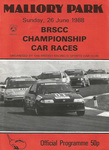 Programme cover of Mallory Park Circuit, 26/06/1988
