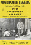 Programme cover of Mallory Park Circuit, 01/05/1989