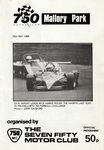 Programme cover of Mallory Park Circuit, 28/05/1989