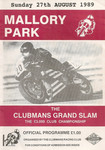 Programme cover of Mallory Park Circuit, 27/08/1989