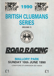 Programme cover of Mallory Park Circuit, 10/06/1990